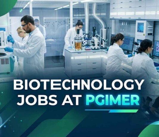 PGIMER Careers 2026: SRF | Biotechnology Fellowships – Apply Now Biotechnology Jobs at PGIMER Careers