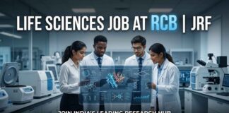 RCB Careers 2026: Life Sciences JRF Job | Earn ₹37,000 + HRA Life Sciences Job at RCB | JRF | Apply Now