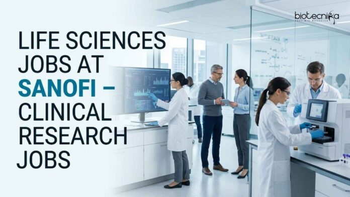 Life Sciences Jobs at Sanofi – Clinical Research Jobs Generate an image for Featured Image in the size 1920 * 1080px. Make it look corporate and attractive so that it can go viral. No Sanofi logo to be given, and " Sanofi " in the text to be highlighted. Keep the title big and professional, and don't use Sanofi as a logo. Make it realistic, only keep the title big, and nothing extra. Also, highlight Sanofi in text. please. Life Sciences Jobs at Sanofi – Clinical Research Jobs Generate an image for Featured Image in the size 1920 * 1080px. Make it look corporate and attractive so that it can go viral. No Sanofi logo to be given, and " Sanofi " in the text to be highlighted. Keep the title big and professional, and don't use Sanofi as a logo. Make it realistic, only keep the title big, and nothing extra. Also, highlight Sanofi in text. please.