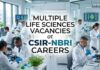 Multiple Life Sciences Vacancies at CSIR-NBRI Careers