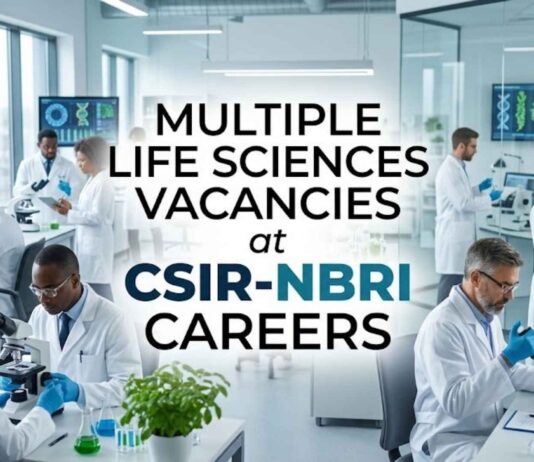 Multiple Life Sciences Vacancies at CSIR-NBRI Careers