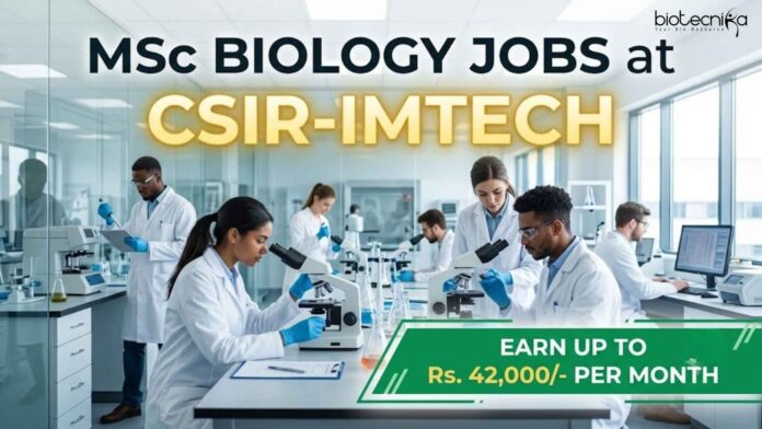 MSc Biology Jobs - CSIR Project Associate Vacancy MSc Biology Jobs - CSIR Project Associate Vacancy