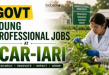 ₹42,000/- per month salary at ICAR : Young Professional Jobs in Biochemistry Research Young Professional Jobs at ICAR for Biochemistry Research