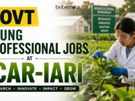 ₹42,000/- per month salary at ICAR : Young Professional Jobs in Biochemistry Research Young Professional Jobs at ICAR for Biochemistry Research