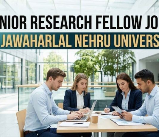 Upto ₹48,100 per month Fellowship at JNU | Life Sciences Vacancy 2026 Junior Research Fellow Jobs at Jawaharlal Nehru University