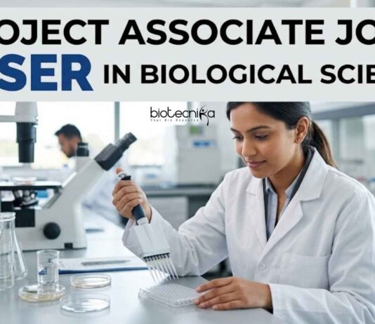 IISER Careers 2026: Project Associate Jobs for Biological Sciences Candidates Project Associate Jobs at IISER in Biological Sciences