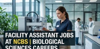 Facility Assistant Jobs at NCBS | Biological Sciences Careers