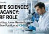 Life Sciences Vacancy at ICGEB | JRF Role