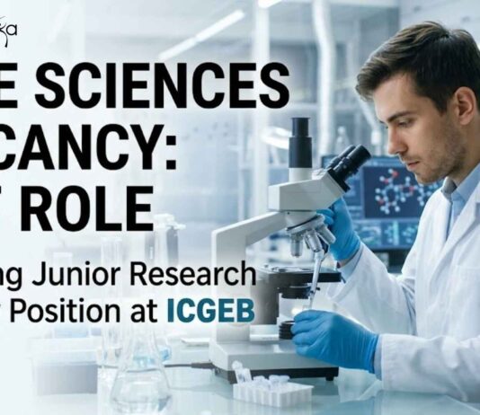 Life Sciences Vacancy at ICGEB | JRF Role