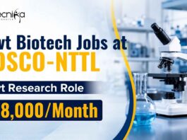 Biotech Jobs at CDSCO-NTTL | Govt Research Role