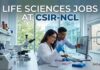 Life Sciences Jobs at CSIR-NCL | Candidates Apply Now