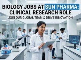 Sun Pharma Clinical Research Jobs 2026 | Life Science Candidates | Apply Now Biology Jobs at Sun Pharma | Clinical Research Role