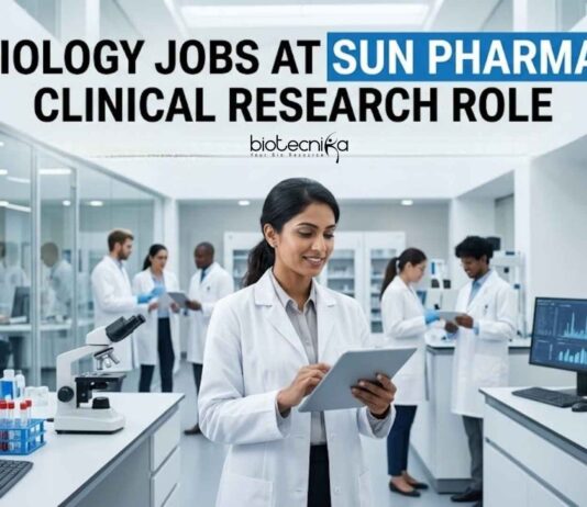 Biology Jobs at Sun Pharma | Clinical Research Role