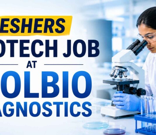 Freshers Biotech Job at Molbio Diagnostics | Apply Now