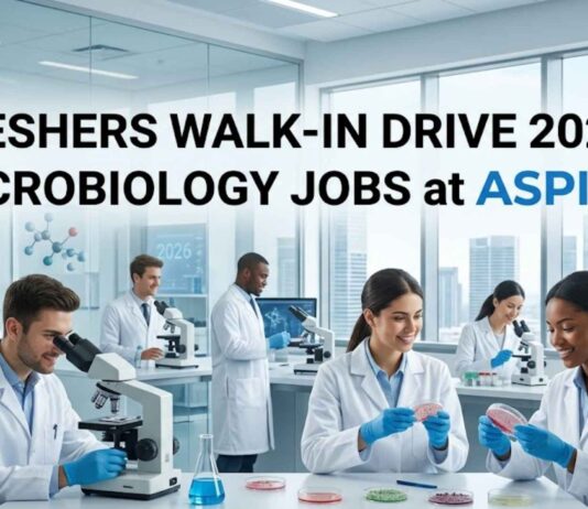 Freshers Walk-in Drive 2026 | Microbiology Jobs at Aspiro
