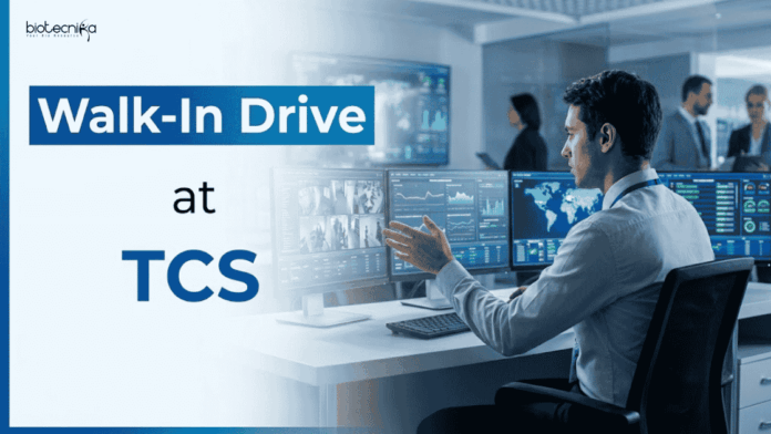 Walk-In at TCS (1) TCS Career Walk-In Drive for Pharmacovigilance Jobs in Mumbai. Life Sciences Jobs for Professionals with 1–5 Years Experience.