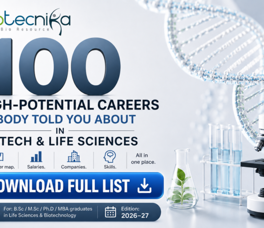 Top 100 Life Sciences Career Options